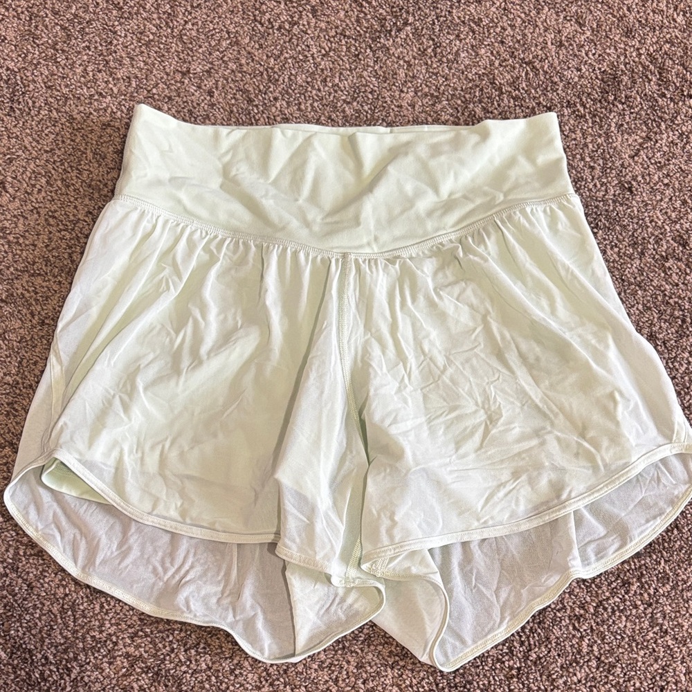 Lululemon Athletica Light Green Athletic Shorts